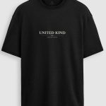 Oversized T-Shirt με Σχέδιο σε Μαύρο Χρώμα, United Kind Atelier