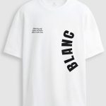Oversized T-Shirt με Σχέδιο σε Λευκό Χρώμα, Blanc