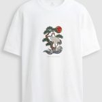 Oversized T-Shirt σε Λευκό Χρώμα με σχέδιο, Pure Balance
