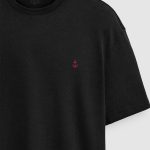 Oversized T-Shirt σε Μαύρο Χρώμα με σχέδιο, Anchor Logo