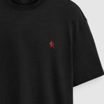 Oversized T-Shirt σε Μαύρο Χρώμα, Red Basketball Player