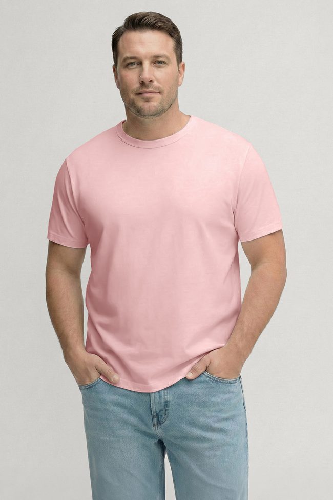 Heavyweight Cotton T-Shirt σε Ροζ Χρώμα