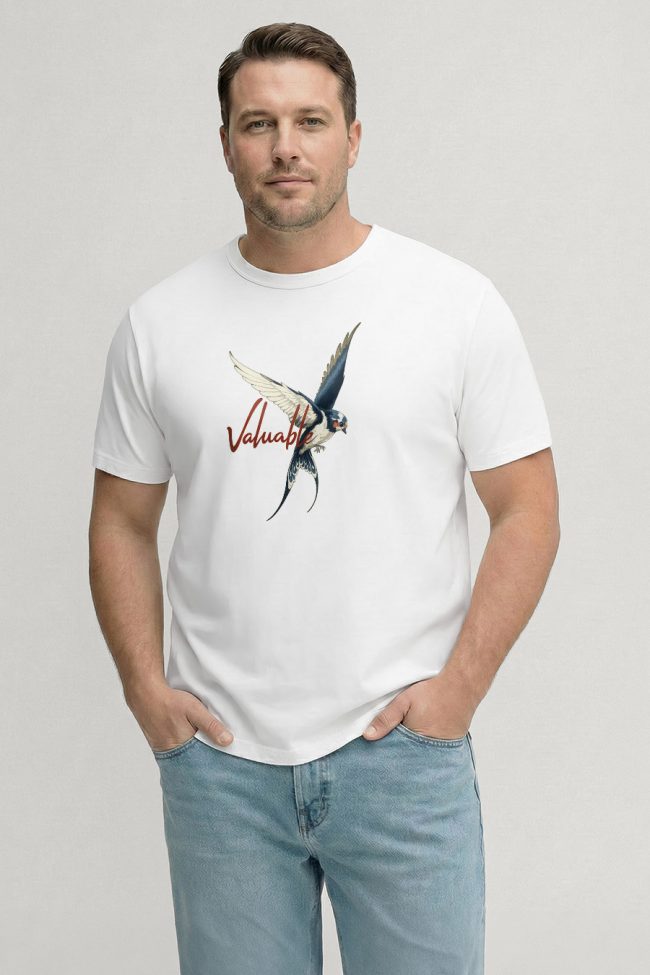 Valuable Wings, Μπλούζα T-Shirt σε Λευκό Χρώμα