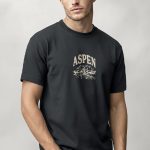 Aspen, T-Shirt Μπλούζα με Σχέδιο σε Iron Grey Χρώμα