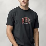 New York Athletic, T-Shirt Μπλούζα με Σχέδιο σε Iron Grey Χρώμα