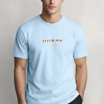 Heritage, Casual Μπλούζα T-Shirt σε Γαλάζιο Χρώμα