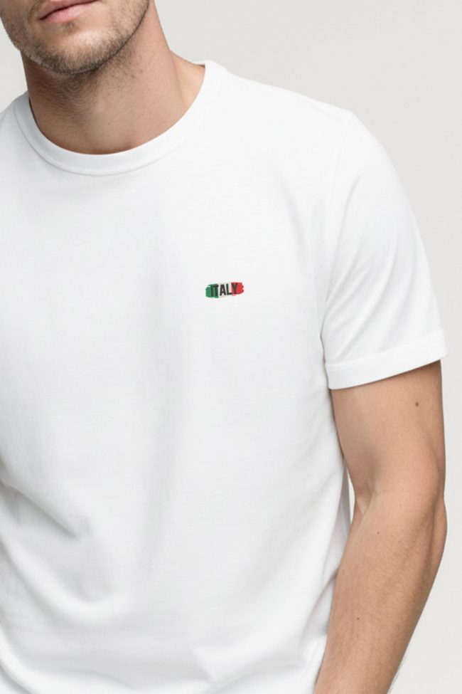 Italy Minimal, Μπλούζα T-Shirt σε Λευκό Χρώμα
