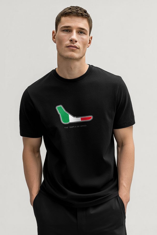 Temple of Speed, Heavy Cotton T-Shirt σε Μαύρο Χρώμα