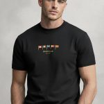 Heritage, Casual Μπλούζα T-Shirt σε Μαύρο Χρώμα