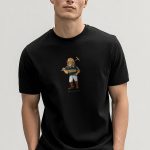 Heritage Lion, Casual Μπλούζα T-Shirt σε Μαύρο Χρώμα