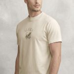 Alaska Eagle, T-Shirt Μπλούζα με Σχέδιο σε Εκρού Χρώμα