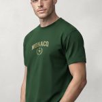 Monaco Equestrian, T-Shirt Μπλούζα με Σχέδιο σε Πράσινο Χρώμα