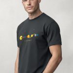Cosmic Arcade, Casual Μπλούζα T-Shirt σε Iron Grey Χρώμα