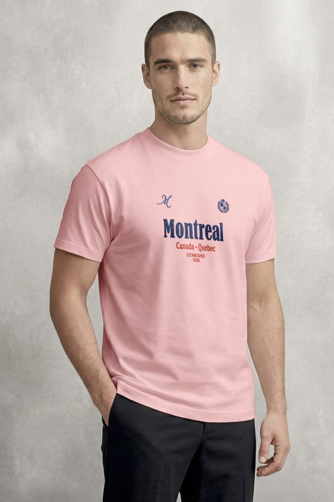 Montreal 1998, T-Shirt Μπλούζα με Σχέδιο σε Ροζ Χρώμα