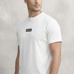 Mont Blanc All Black, Heavy Cotton T-Shirt σε Λευκό Χρώμα