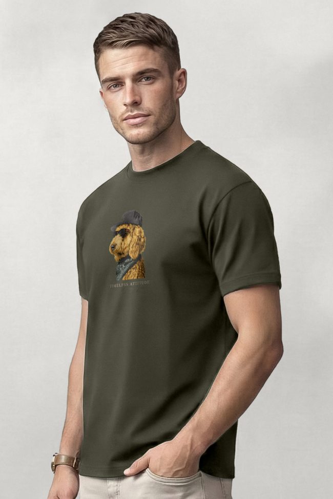 Cool Doodle, Μπλούζα T-Shirt σε Χακί Χρώμα