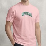 Official Collectiva, T-Shirt Μπλούζα με Σχέδιο σε Ροζ Χρώμα