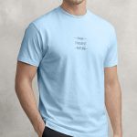 Present, Heavy Cotton T-Shirt σε Γαλάζιο Χρώμα
