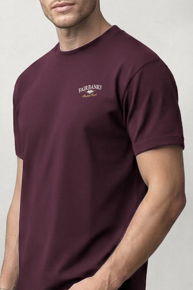 Fairbanks Alaska Heart Mini, Μπλούζα T-Shirt σε Μπορντώ Χρώμα