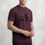 Stars 99 , Casual Μπλούζα T-Shirt σε Μπορντώ Χρώμα