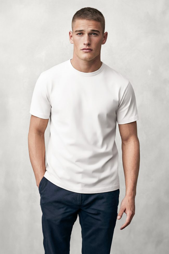 Heavyweight Cotton T-Shirt σε Λευκό Χρώμα
