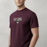 Feeling Lucky, Μπλούζα T-Shirt σε Μπορντώ Χρώμα