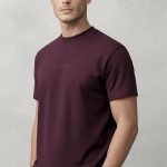Believe Lines, Graphic T-Shirt σε Μπορντώ Χρώμα