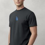 LA Navy, T-Shirt Μπλούζα με Σχέδιο σε Iron Grey Χρώμα