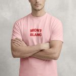 Mont Blanc Red, Graphic T-Shirt σε Ροζ Χρώμα