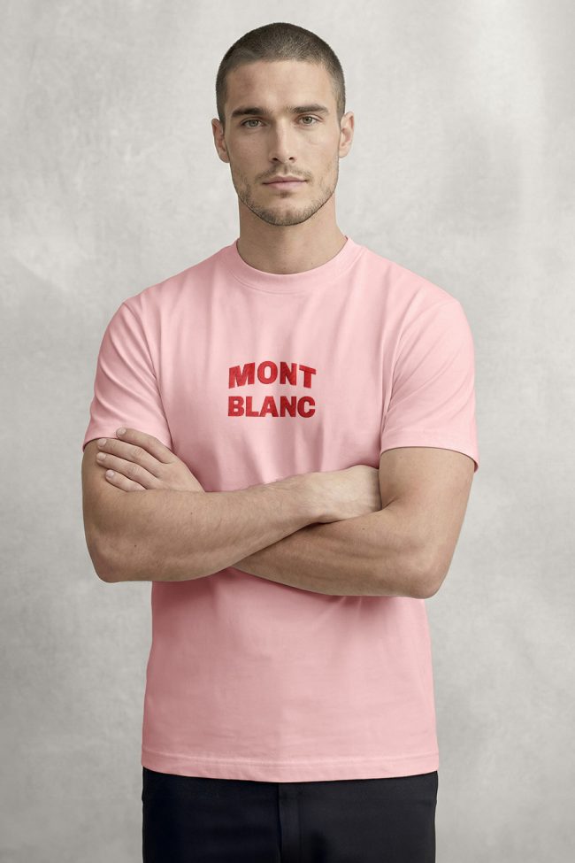 Mont Blanc Red, Graphic T-Shirt σε Ροζ Χρώμα