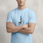 Space Treat, Casual Μπλούζα T-Shirt σε Γαλάζιο Χρώμα
