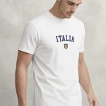 Italia Prime, Μπλούζα T-Shirt σε Λευκό Χρώμα