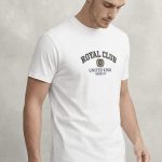 United Royal Club, Heavy Cotton T-Shirt σε Λευκό Χρώμα
