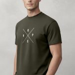 Hope Lines, Ανδρική Μπλούζα T-Shirt σε Χακί Χρώμα