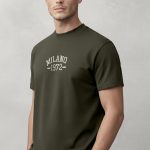 Milano Vintage, T-Shirt Μπλούζα με Σχέδιο σε Χακί Χρώμα