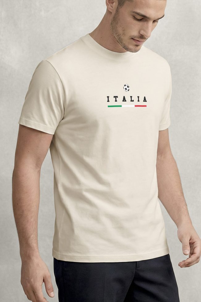 Italia Goal, Μπλούζα T-Shirt σε Εκρού Χρώμα
