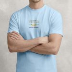 Whistler British Columbia, T-Shirt Μπλούζα με Σχέδιο σε Γαλάζιο Χρώμα