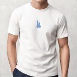 LA Navy, T-Shirt Μπλούζα με Σχέδιο σε Λευκό Χρώμα