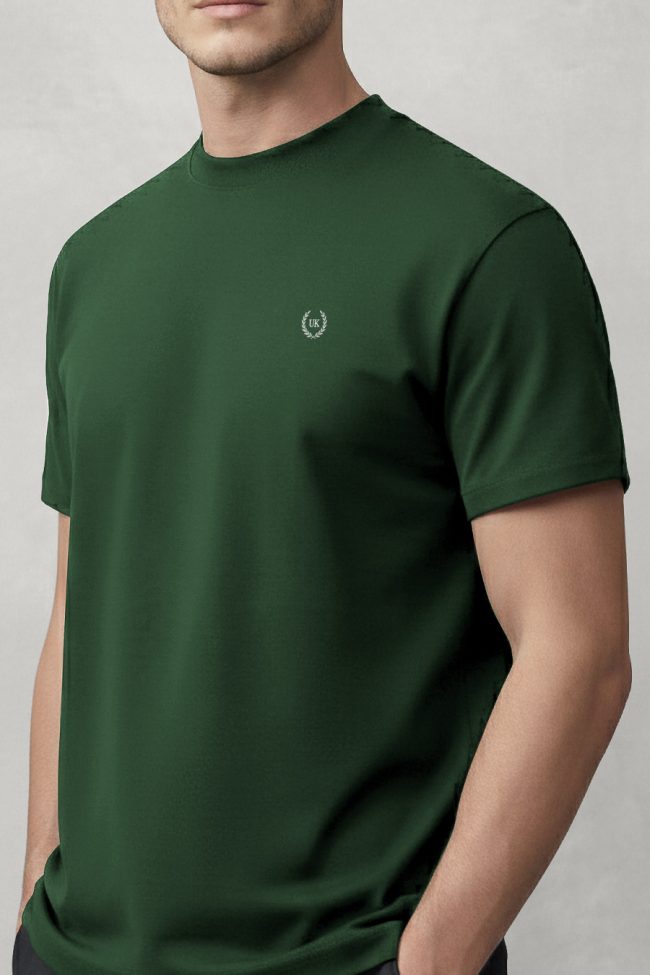 UK Royal White, Ανδρική Μπλούζα T-Shirt σε Πράσινο Χρώμα