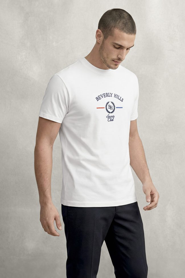 Beverly Hills Sports Club, Μπλούζα T-Shirt σε Λευκό Χρώμα