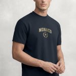 Monaco Equestrian, T-Shirt Μπλούζα με Σχέδιο σε Μπλε Χρώμα