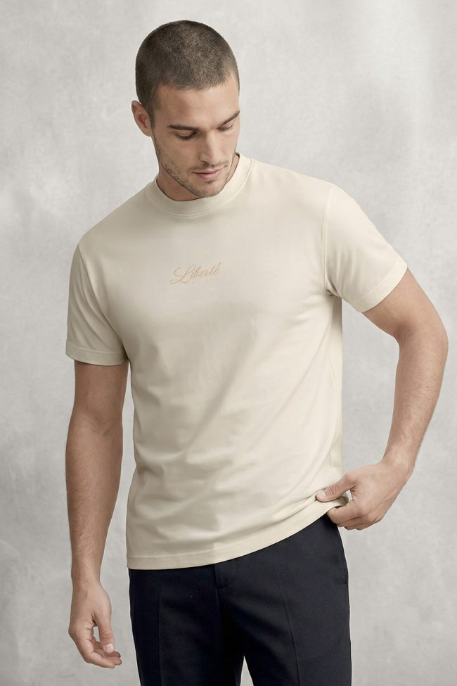 Liberte, Μπλούζα T-Shirt σε Εκρού Χρώμα