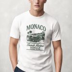 Monaco City Green, Ανδρική Μπλούζα T-Shirt σε Λευκό Χρώμα
