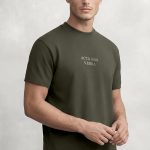 Acta Non Verba, Heavy Cotton T-Shirt σε Χακί Χρώμα
