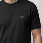 V Royal, Ανδρική Μπλούζα T-Shirt σε Μαύρο Χρώμα