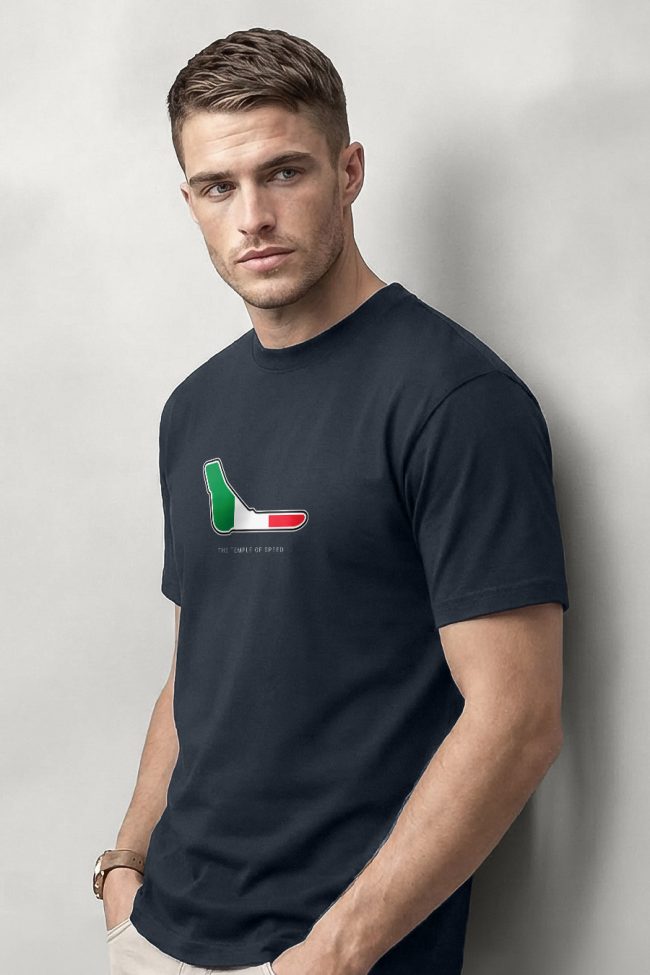 Temple of Speed, Heavy Cotton T-Shirt σε Μπλε Χρώμα