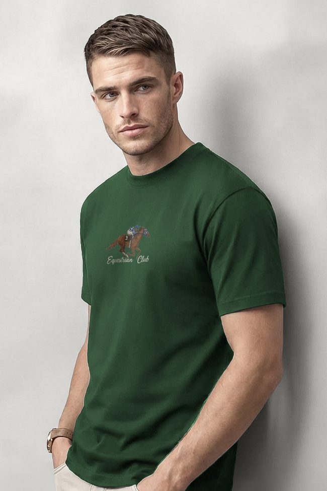 Classic Rider, Μπλούζα T-Shirt σε Πράσινο Χρώμα