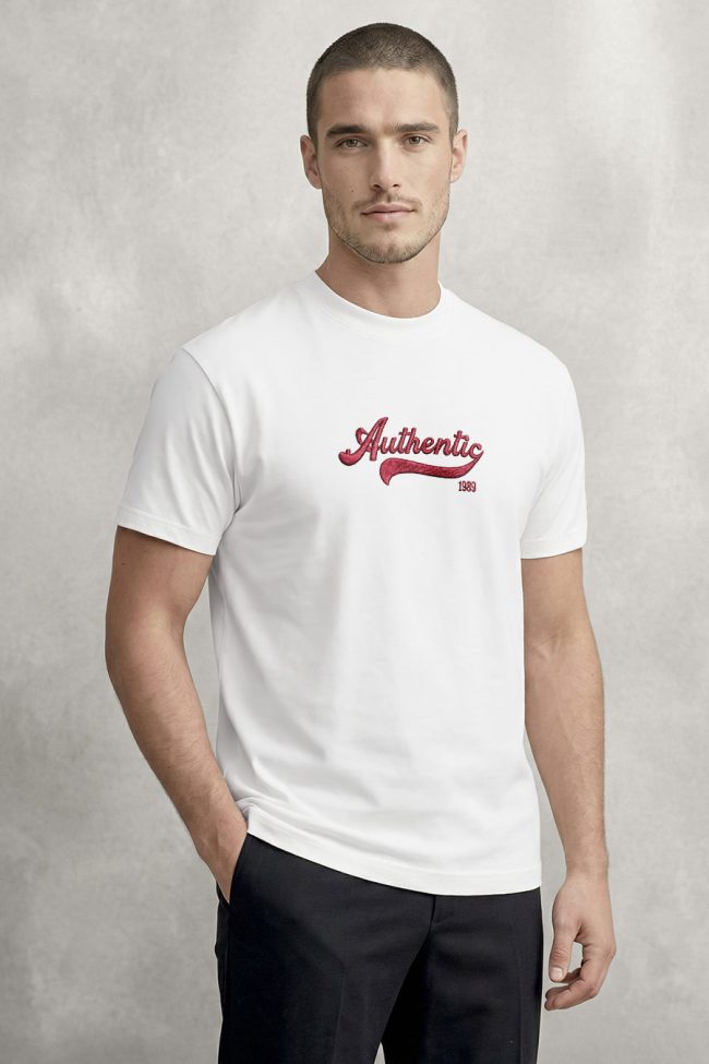 Authentic League, Μπλούζα T-Shirt σε Λευκό Χρώμα