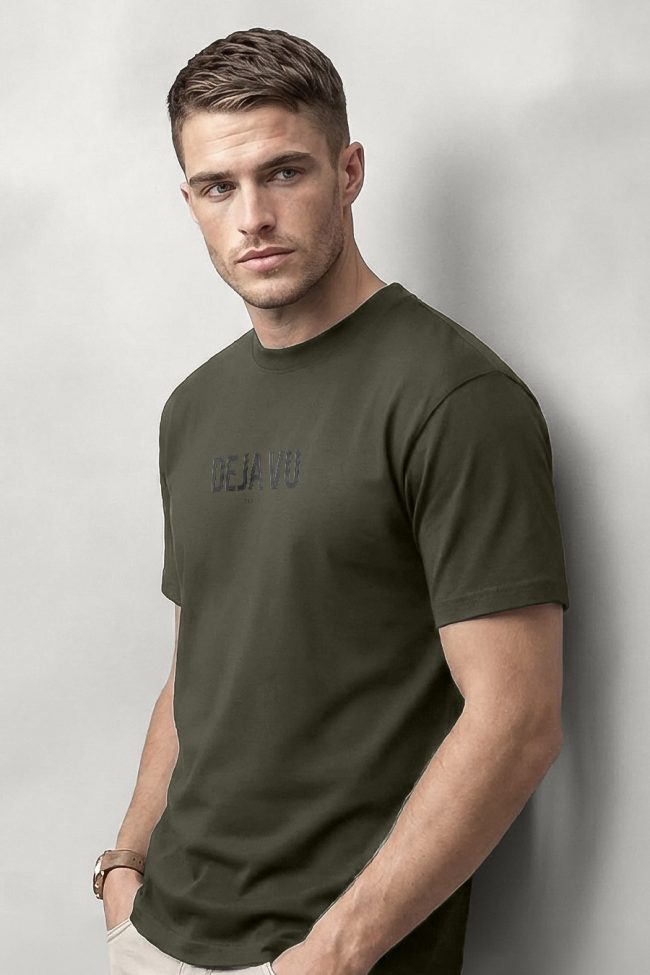 Deja Vu Bold, Μπλούζα T-Shirt σε Χακί Χρώμα