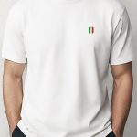 Italia Shield, Ανδρική Μπλούζα T-Shirt σε Λευκό Χρώμα